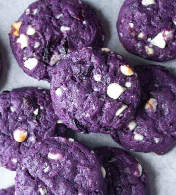 Blueberry White Chocolate Cookies