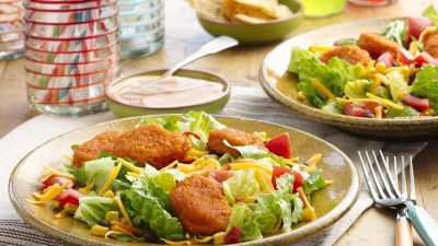 Chicken Nugget Taco Salads