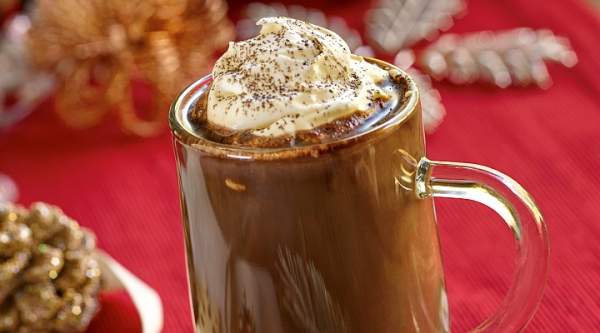 Hot Chocolate with Salted Whipped Mascarpone