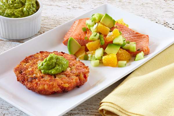 Oven Roasted Salmon with Avocado Citrus Salsa