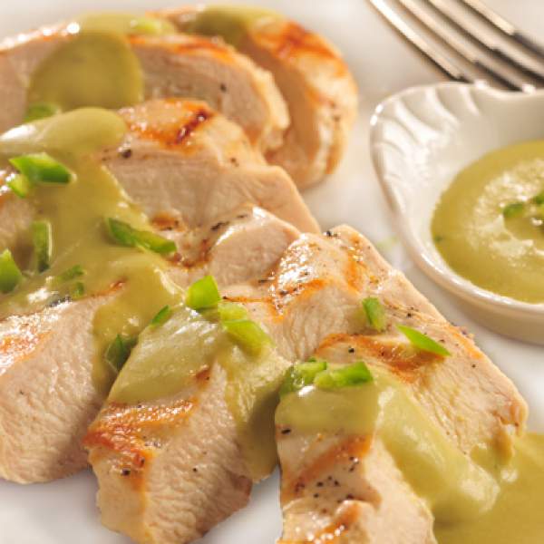 Chicken Breasts with Poblano Sauce