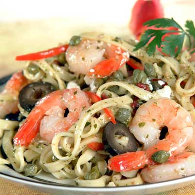 Mediterranean Shrimp Pasta recipe