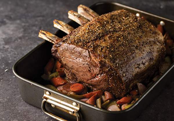 Prime Rib Roast with Rosemary and Thyme au Jus
