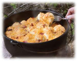 Dutch Oven Bacon Cheese Pull Aparts