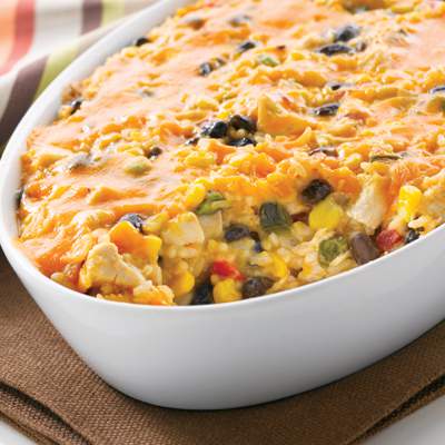 South-of-the-Border Chicken and Rice Bake
