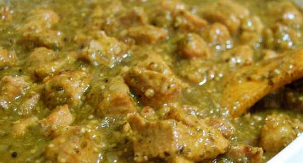 Braised Pork with Green Chile Sauce recipe