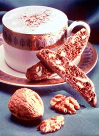 Walnut Cappuccino Biscotti