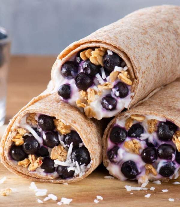 Blueberry Coconut Roll-Ups