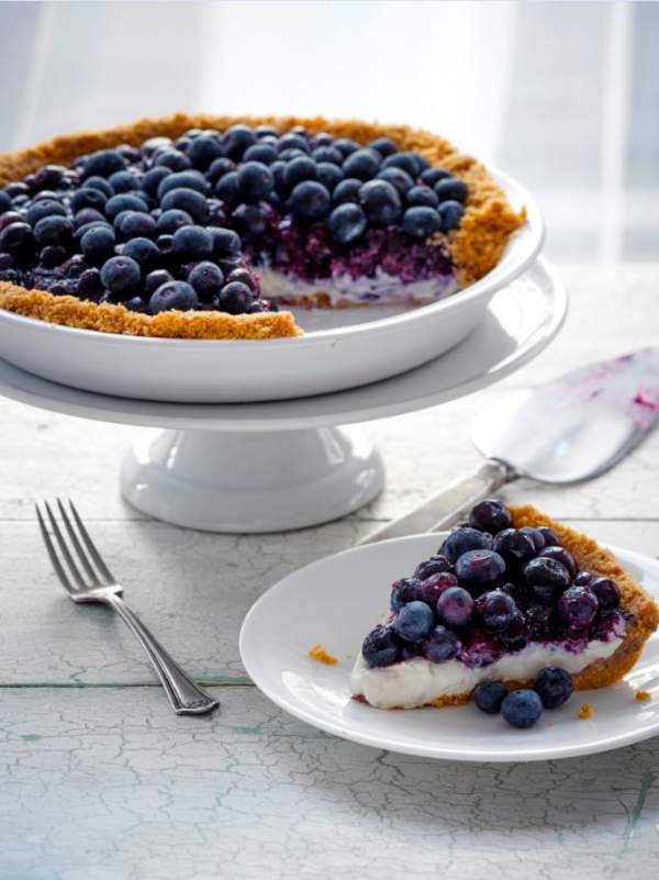No Bake Blueberry Pie recipe