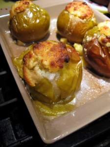 Whiskey-Scented Baked Stuffed Apples