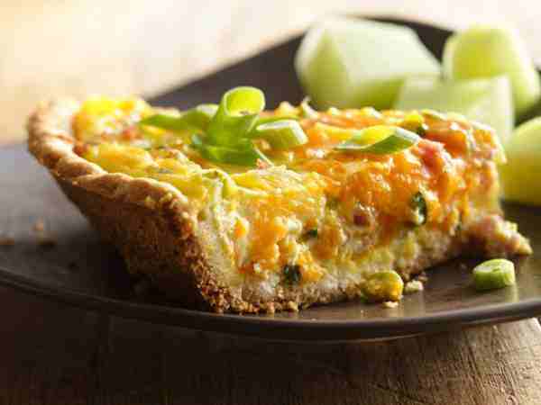 Ham, Pineapple and Cheddar Quiche