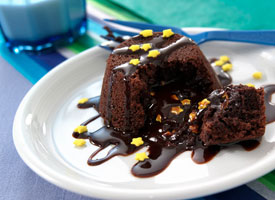 Midnight Molten Brownie Cupcakes