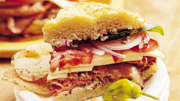 Savory Focaccia Sandwiches