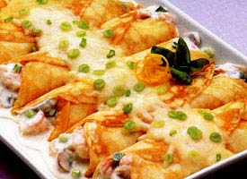 Seafood Crepes recipe