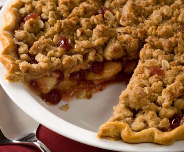 Apple Cranberry Streusel Pie recipe