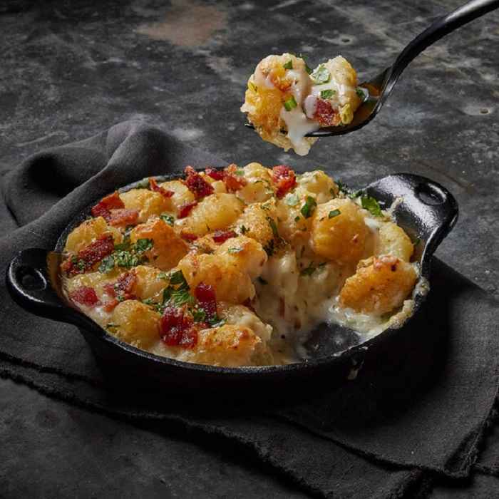 Loaded Gnocchi with Cheddar Sauce