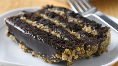 Chocolate Walnut Praline Cake