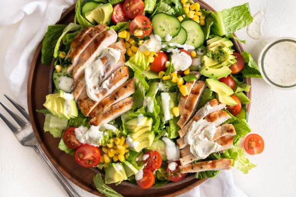 Zesty Ranch Grilled Chicken Salad recipe