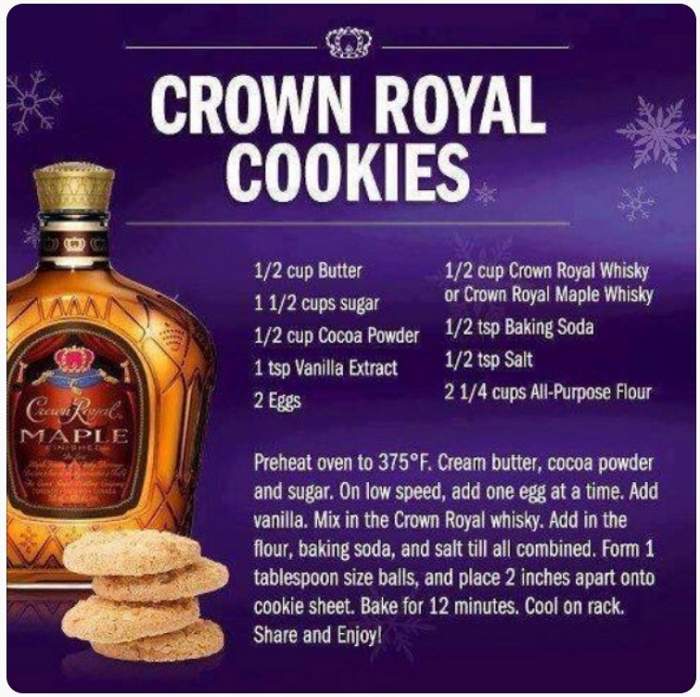 Crown Royal Cookies