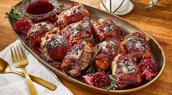 Pomegranate-Glazed Chicken Thighs recipe