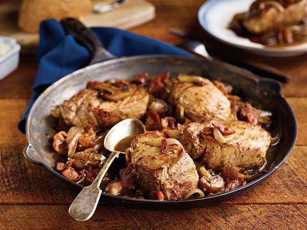 Pork Chops Smothered in Onions and Mushrooms