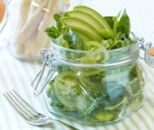 Avocado Mason Jar Green Salad
