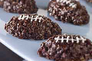 Baker's One Bowl Chocolaty Football Bites
