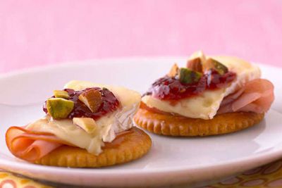 Raspberry-Brie Ritz Toppers