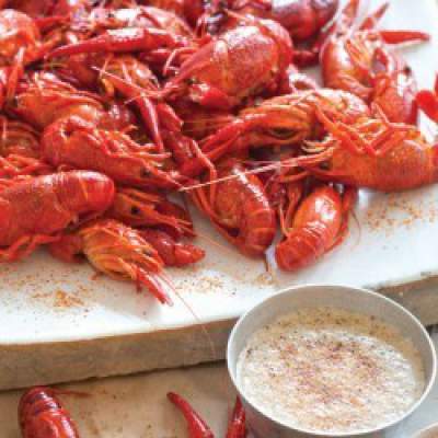Grilled Crawfish with Spicy Butter