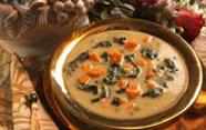 Cream of Spinach and Yam Soup
