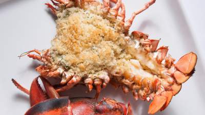 Crab Stuffed Roasted Maine Lobster