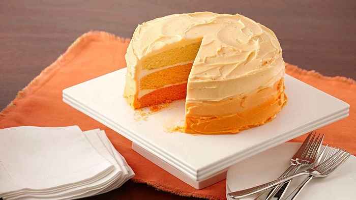 Orange Ombre Cake recipe