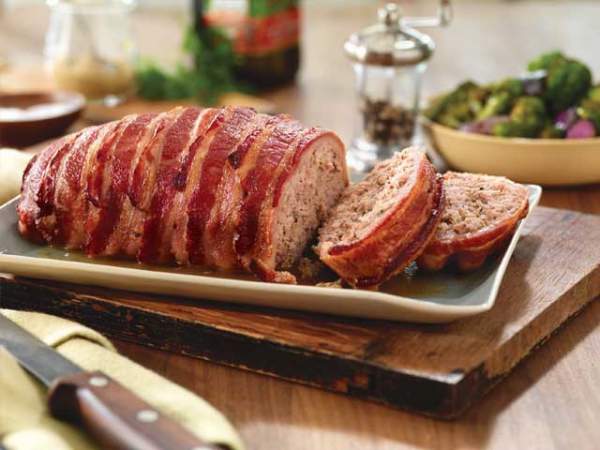 Bacon-Wrapped Pork Meatloaf