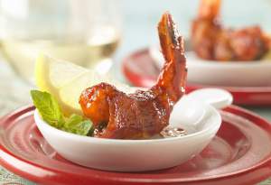 Barbecue Bacon-Wrapped Shrimp