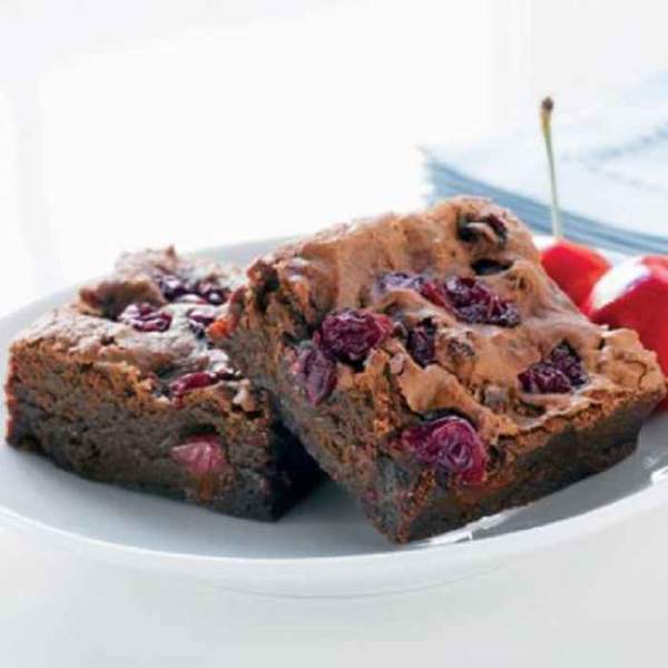 Chocolate Cherry Merlot Brownies recipe