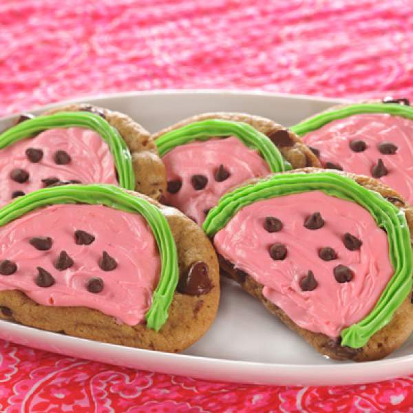 Chocolate Chip Watermelon Cookies recipe
