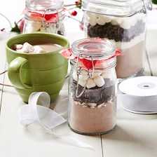 Peppermint Hot Cocoa in a Jar