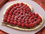 Raspberry Chocolate Heart Tart