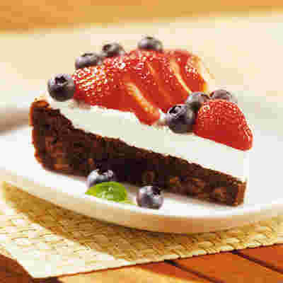 Red, White and Blueberry Torte