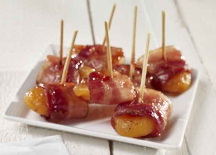 Sizzling Bacon Wrapped Apricots recipe
