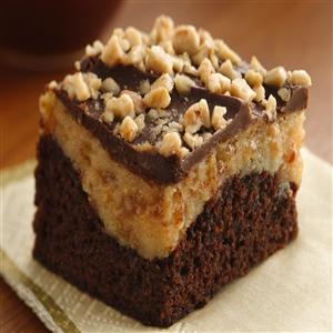 Peanut Butter-Toffee Cheesecake Brownies