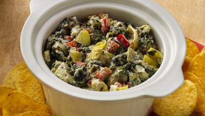 Southwest Artichoke and Spinach Dip