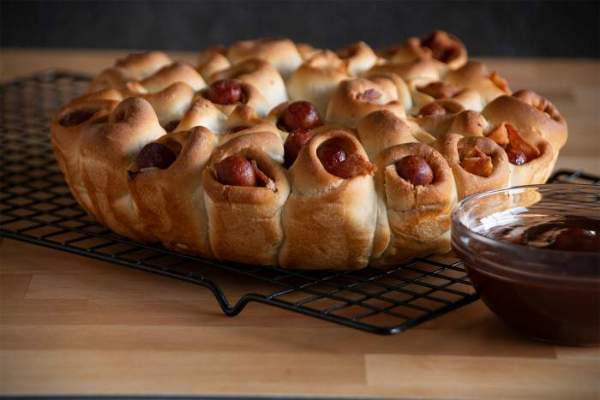 Bacon Pigs in a Blanket Pull-Apart