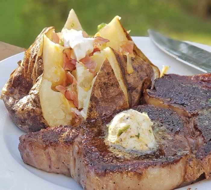 Ribeye Steaks with Cajun Butter recipe