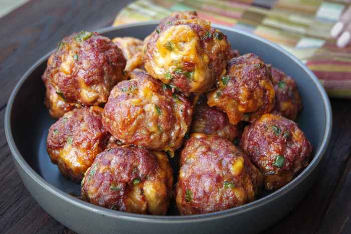 Grilled Jalapeno Cheddar Meatballs