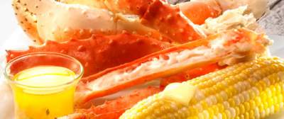 Crab Legs with Shallot Butter