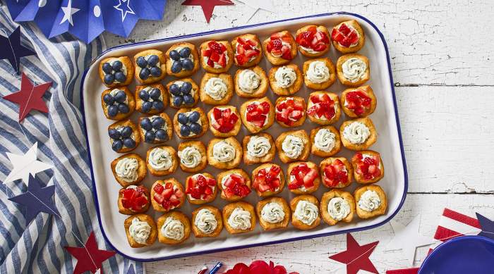 Fourth of July Appetizer Tartlets