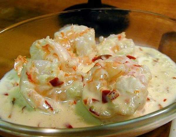 Shrimp Chowder with Bacon Crumbles
