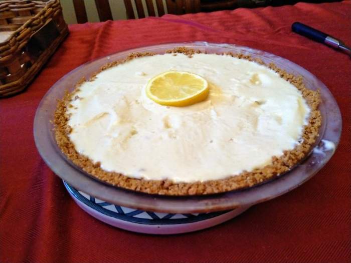 Luscious Lemonade Cream Cheese Pie