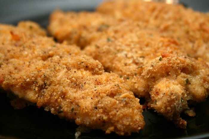 Cheddar-Garlic Oven Fried Chicken recipe